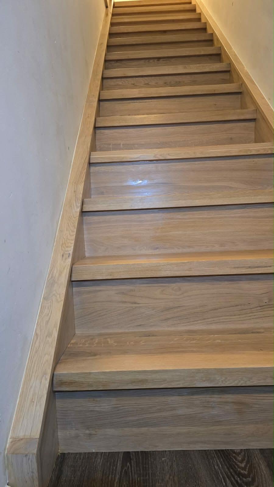 Bespoke solid oak stair treads